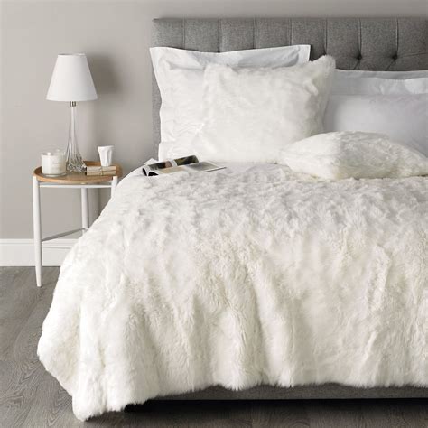 Fall in Love with the Kitten Magical Faux Fur Bedspread from Pottery Barn